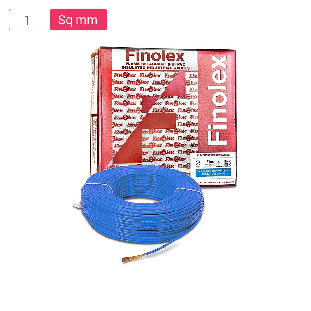 Finolex Wire 1 Sq Mm 90Mtr Blue Mykit Buy Online Buy Finolex