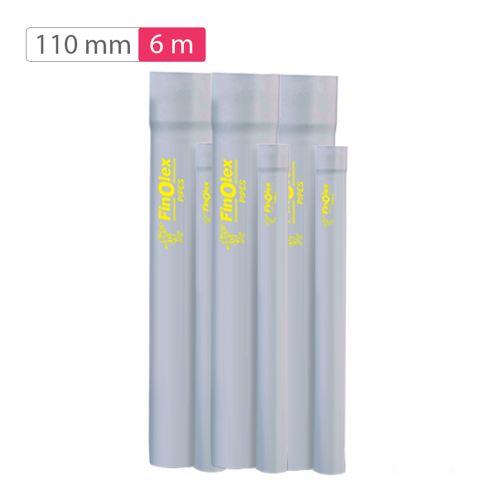 Finolex Selfit 110mm 6meter 10kg/cm2 PVC U Agriculture Pipe mykit