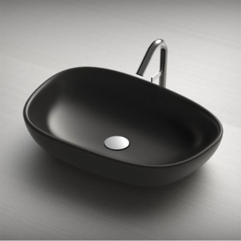Kohler Kankara Vessel Wash Basin without faucet hole Black mykit