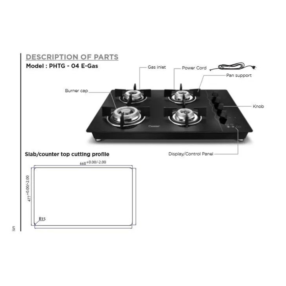 Prestige HobTop 4B Convertible Gas Stove mykit Buy online Buy