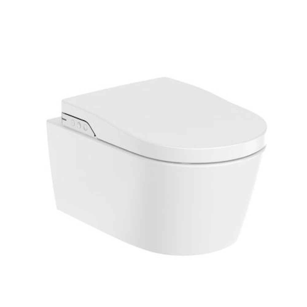 Roca Inspira Wall Hung Water Closet With Electronic Seat Cover White ...