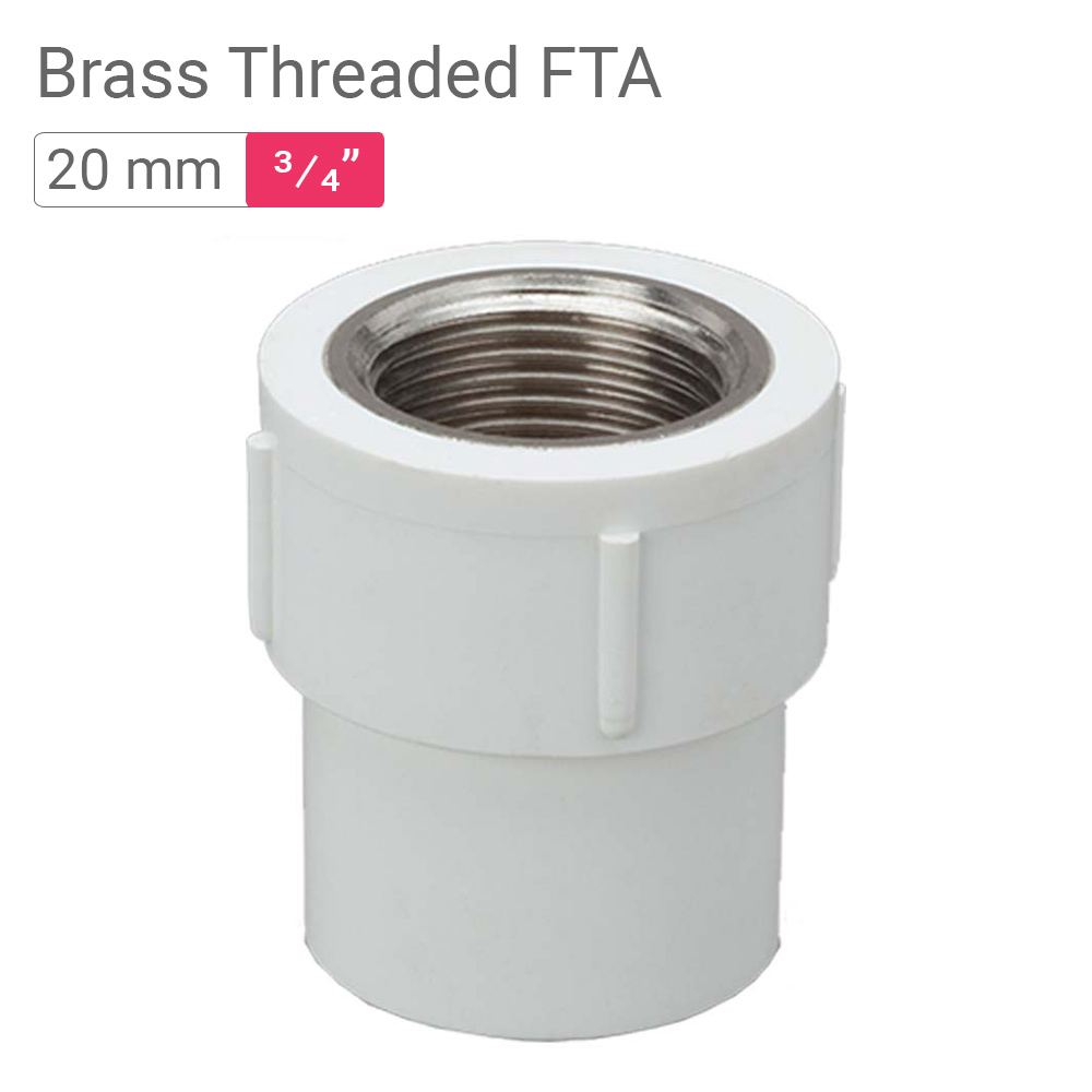 Star UPVC Brass Threaded FTA 20 mm .75 Inch | mykit | Buy online | Buy ...