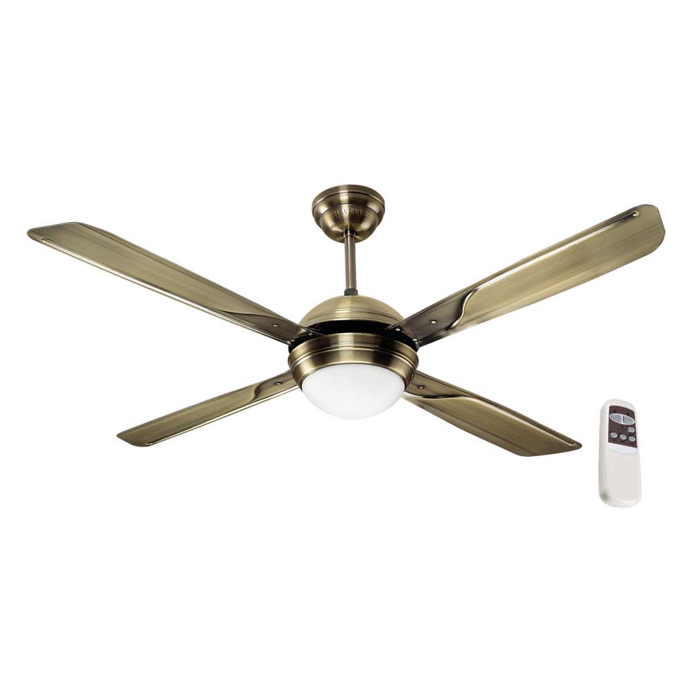 Havells Avion 1320mm Antique Brass Ceiling Fan | mykit | Buy online