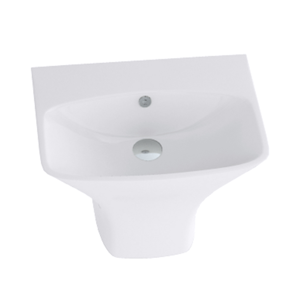 Hindware Berlin 56 x 47 x 39 Star White Integrated Pedestal Basin ...