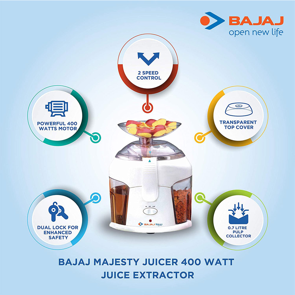 Bajaj Majesty Juice Extractors mykit Buy online Buy Bajaj, Juicers online