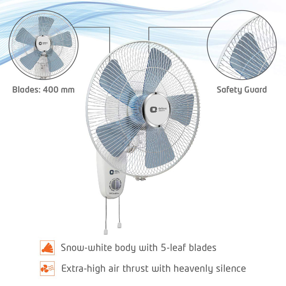 Orient Wall80 Wind Pro 400mm Wall Fan mykit Buy online Buy Orient, Wall Fans online