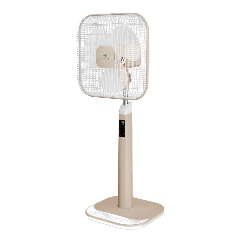 Havells Aindrila Premium 400mm Dusty Rose White Pedestal Fans mykit