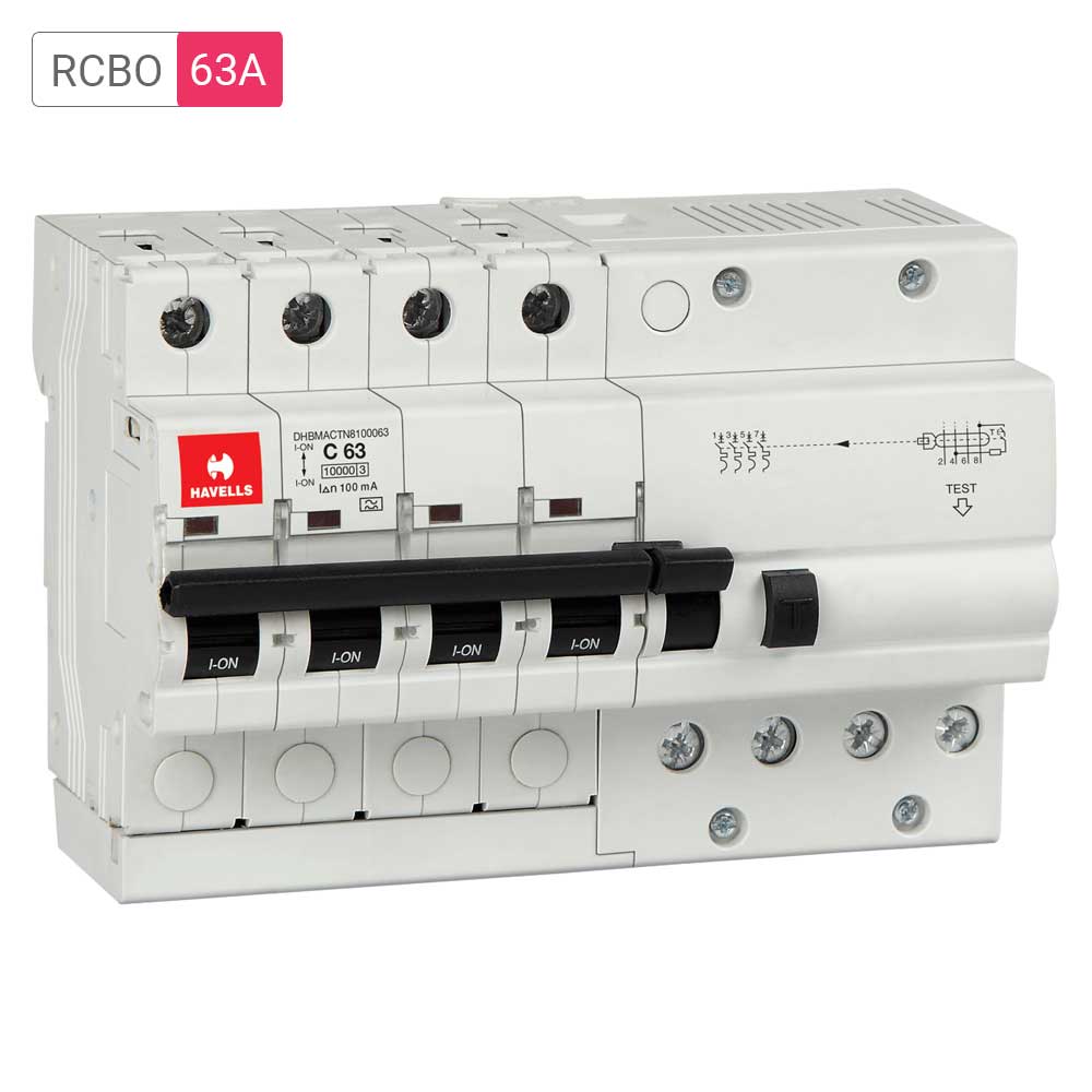 Havells Electromechanical 4P RCBOs TPN 100mA 63A | mykit | Buy online ...