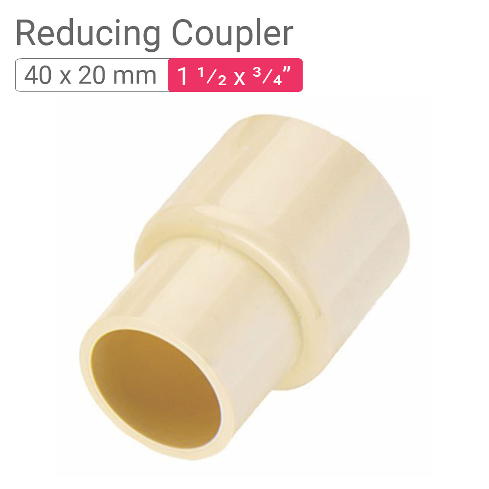 Star UPVC Reducing Coupler 40x20mm 1.25x1inch | mykit | Buy online ...