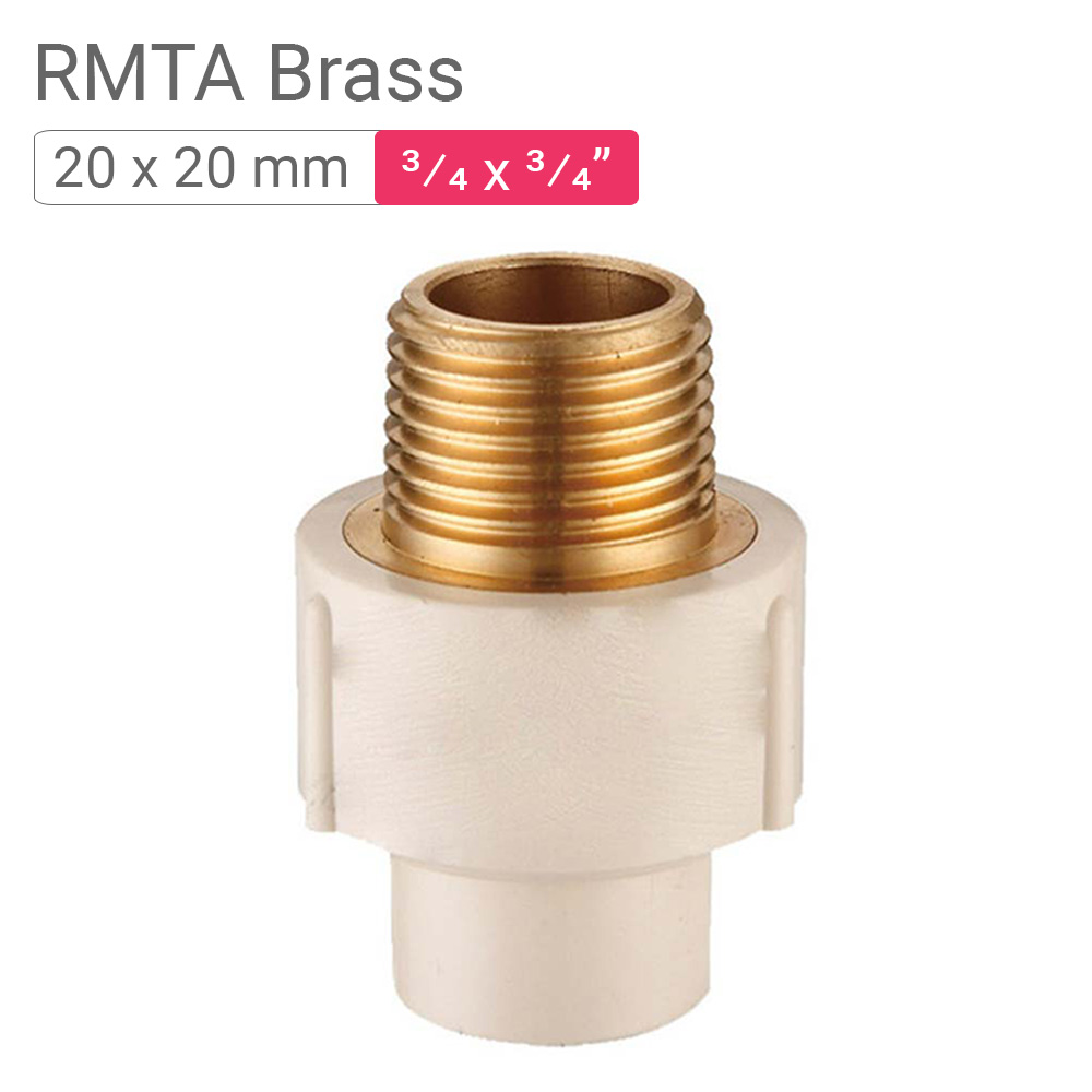 Star CPVC RMTA Brass 20x20mm .75x.75inch | mykit | Buy online | Buy ...