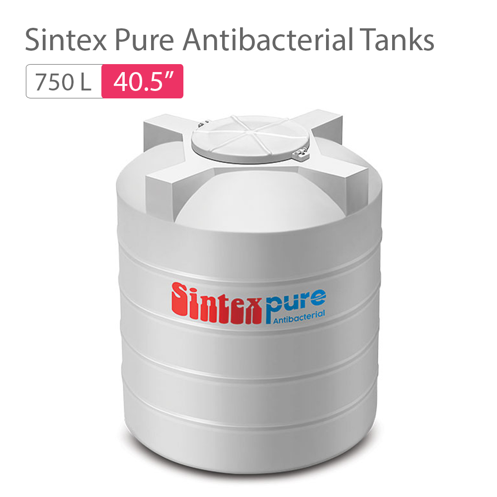 Sintex Pure Antibacterial 750L Water Tank White mykit Buy online