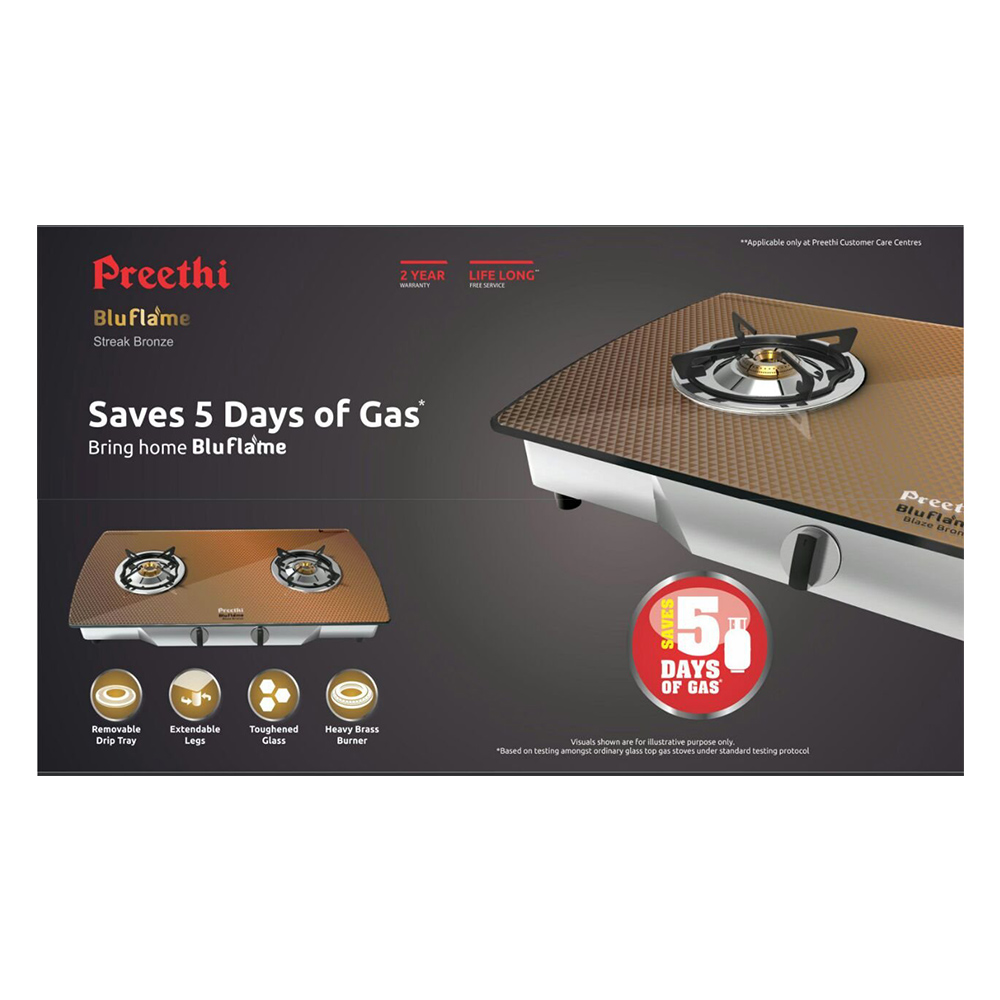 preethi streak gas stove