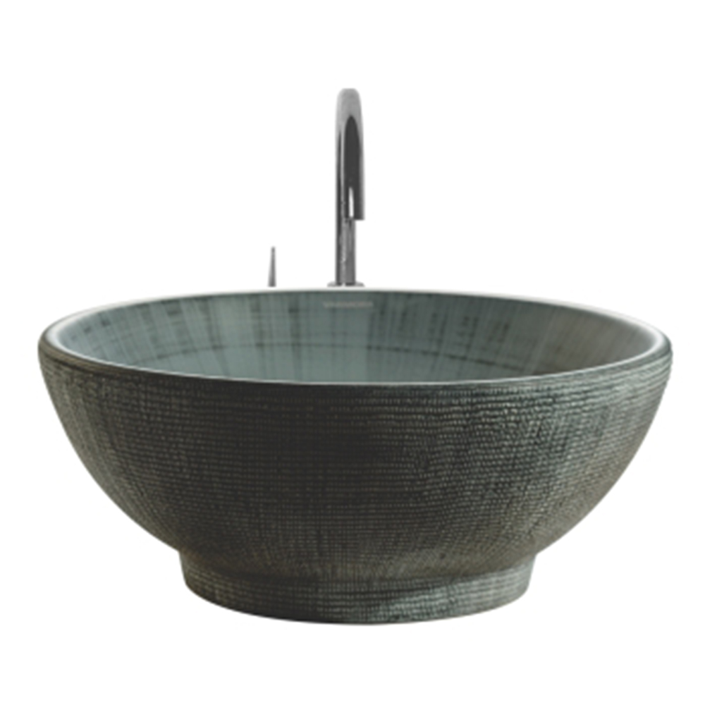 Varmora Gray 415x415x170 Round Wash Basins mykit Buy online Buy