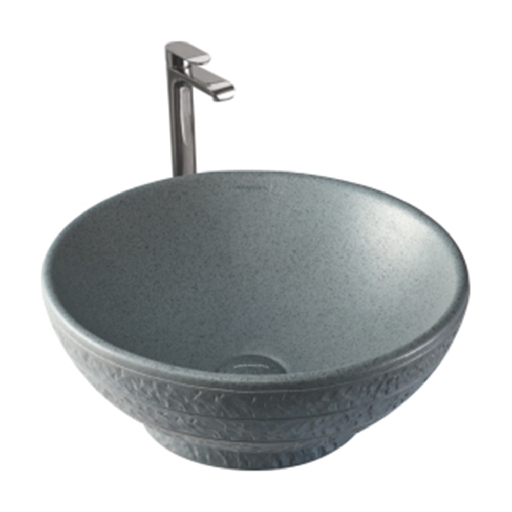 Varmora GrayStone Granite 415x415x170 Round Wash Basins mykit Buy