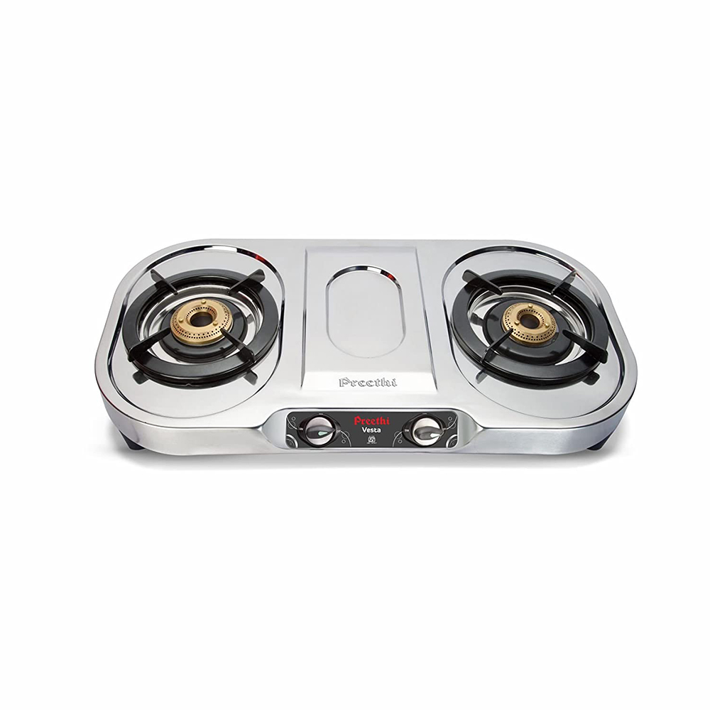 Preethi Vesta 2B Stainless STeel Gas Stoves mykit Buy online Buy