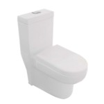 Cera Capstan Mini 645x345x680mm S Trap 300mm One Piece EWC with Slim Soft  Close Seat Cover and Twin Flush Fittings Snow White, mykit, Buy online