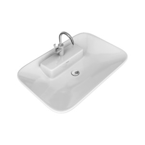 Simpolo Spell C 705x465x135mm Table Top Wash Basin Soft White