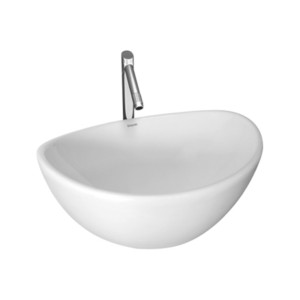 Simpolo Shallow 410x350x180mm Table Top Wash Basin Soft White