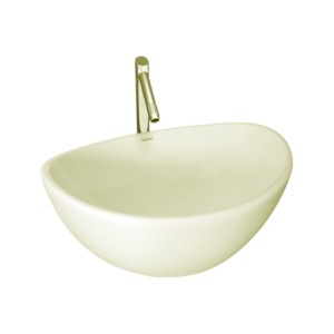 Simpolo Shallow 410x350x180mm Table Top Wash Basin Ivory
