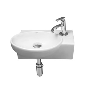 Simpolo Spick 425x265x130mm Wall Mounted Wash Basin Ivory