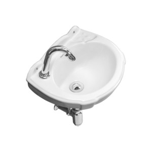 Simpolo Smile 410x300x215mm Wall Mounted Wash Basin Soft White