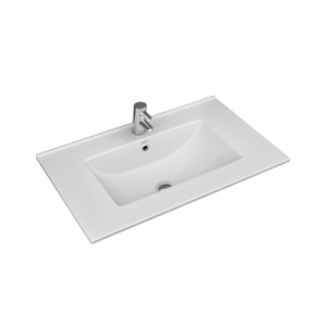Simpolo Sebille 720x450x160mm Top Counter Wash Basin Soft White