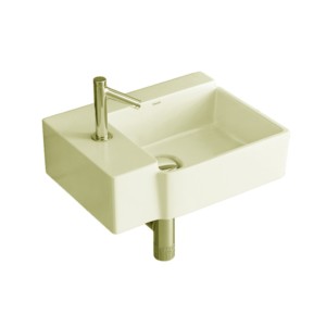 Simpolo Desk 415x305x130mm Wall Mounted Wash Basin Ivory