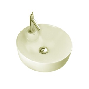 Simpolo Spinner 435x435x125mm Table Top Wash Basin Ivory