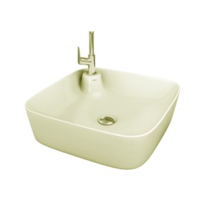 Simpolo Spry 422x422x122mm Table Top Wash Basin Ivory