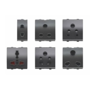 Goldmedal Curve 6A 2 Pin White Socket 1M with safety shutter