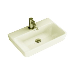 Simpolo Shunt 462x311x130mm Wall Mounted Wash Basin Ivory