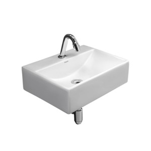 Simpolo Soar 450x350x130mm Wall Mounted Wash Basin Soft White