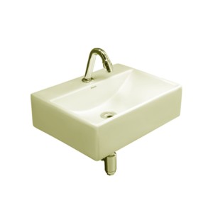 Simpolo Soar 450x350x130mm Wall Mounted Wash Basin Ivory