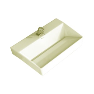 Simpolo Crema 700x420x160mm Wall Mounted Wash Basin Ivory