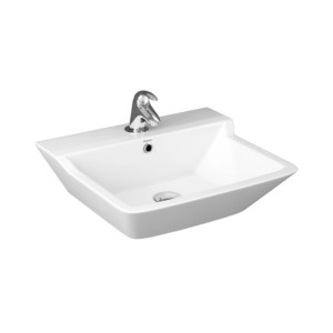 Simpolo Flaps 510x415x150mm Wall Mounted Wash Basin Soft White