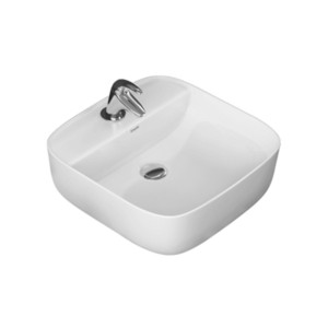 Simpolo Mini Leone 410x415x140mm Table Top Wash Basin Soft White