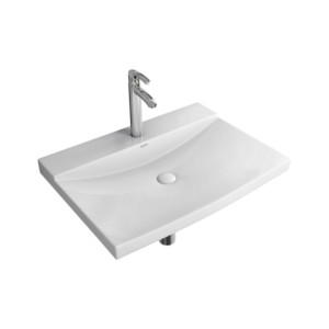 Simpolo Sintesi 635x450x140mm Wall Mounted Wash Basin Soft White