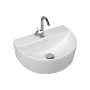 Simpolo Ala 266x355x120mm Wall Mounted Wash Basin Soft White