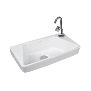 Simpolo Wise 450x240x130mm Wall Mounted Wash Basin Soft White
