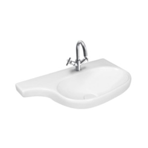 Simpolo Nivis 509x321x125mm Wall Mounted Wash Basin Soft White