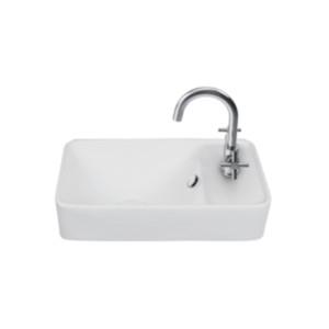 Simpolo Seok 455x278x150mm Table Top / Wall Hung Wash Basin Soft White