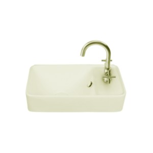 Simpolo Seok 455x278x150mm Table Top / Wall Hung Wash Basin Ivory