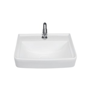 Simpolo Caro 412x356x160mm Wall Mounted / Table Top Wash Basin Soft White
