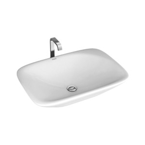 Simpolo Riga 568x396x123mm Table Top Wash Basin Soft White