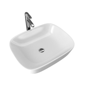 Simpolo Lampo 512x400x140mm Table Top Wash Basin Soft White