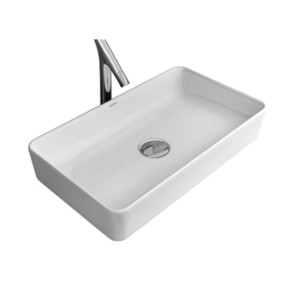 Simpolo Canova 605x347x110mm Table Top Wash Basin Soft White