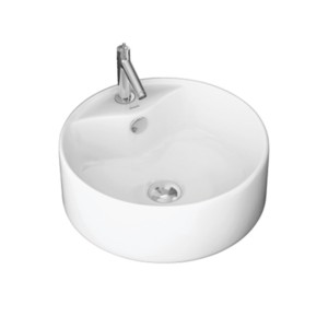 Simpolo Slapton 410x410x145mm Table Top Wash Basin Soft White