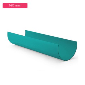 Supershine 140mm Half Round 4kg/cm° Blue PVC Pipe