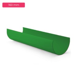 Supershine 160mm Half Round 4kg/cm° Green PVC Pipe