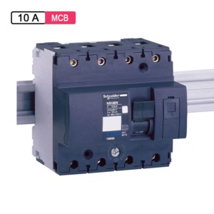Schneider Electric Acti 9 AC MCB 10A 6M 4Pole 25kA NG125N